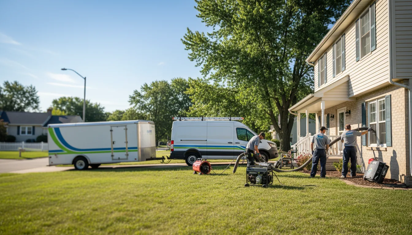 Flooded Basement Restoration And Cleanup With Repair in Eminence, IN near me